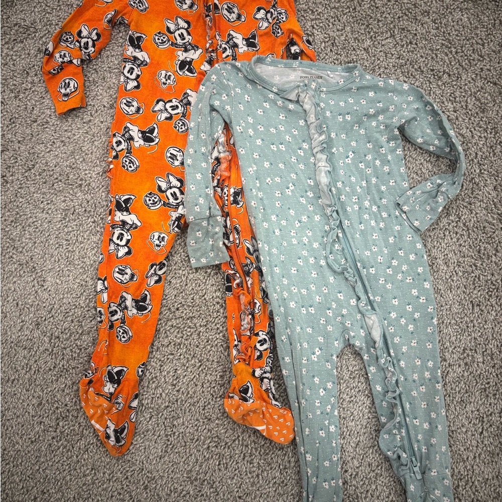 Posh Peanut Orange and Green Kids Footies
